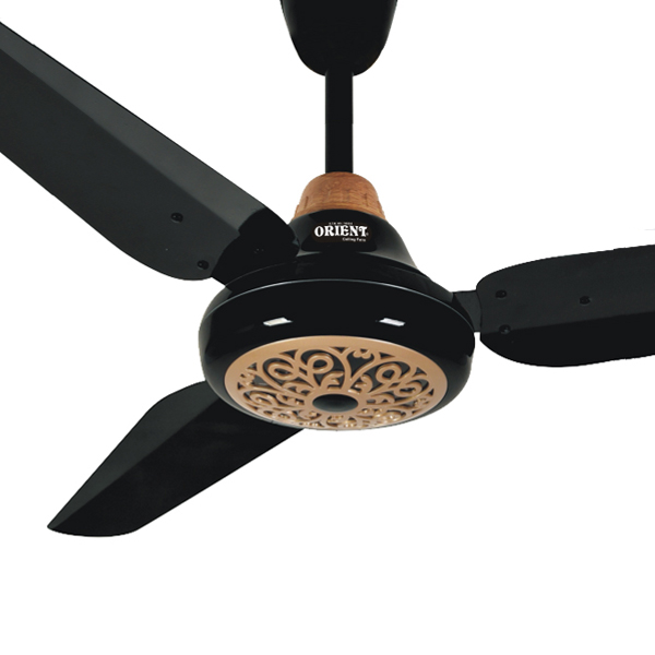 Orient Ceiling Fan Crystal Black Golden 