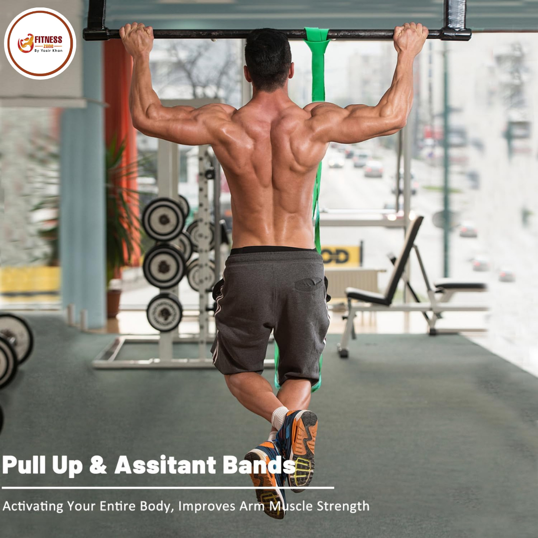 Pull Up Assist Resistance Band for Men & Women – Heavy Duty Latex Loop Band (13mm to 50mm) for Assisted Pull-Ups, Chin-Ups, Dips & Home Gym Workout | 208cm Closed Loop | Colour-Coded Fitness Zone
