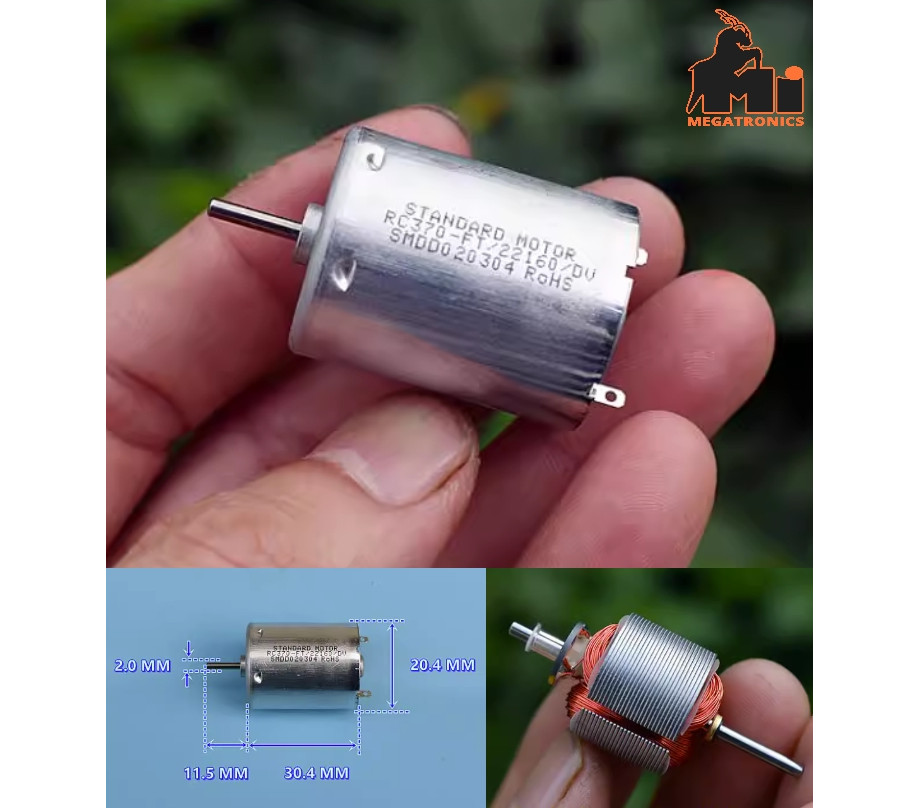 RC370-FT DC 3V 5V 7.4V motor brush strong magnetic high 5V 5000RPM
