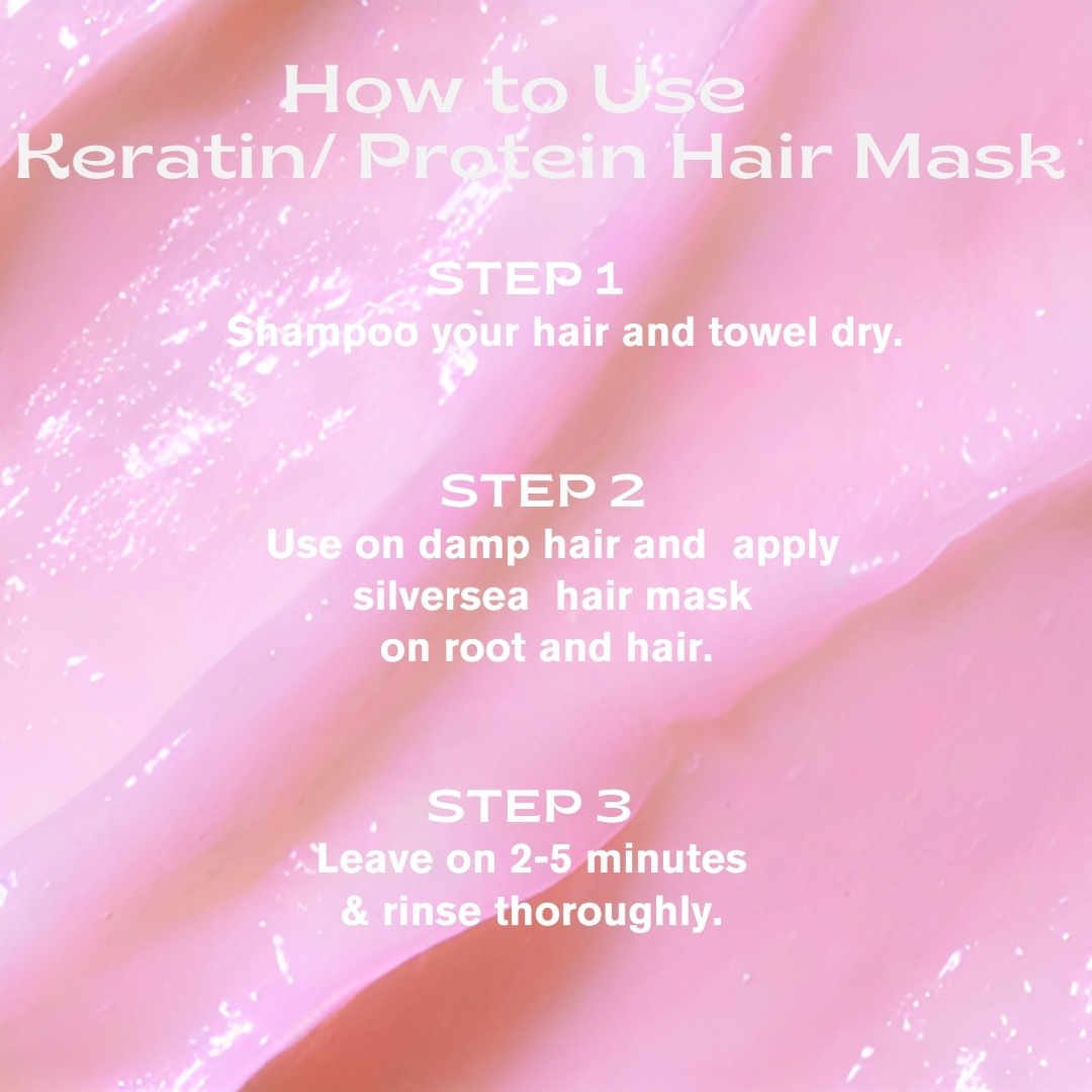 Silver Sea Keratin Hair Mask With Free 2 in 1 Hair Comb | Keratin Protein Hair Mask for Silky Smooth Hairs | Protien Hair Treatment  for Strengthening & Deep Conditioning of Dry and Damaged frizzy Hairs - for All Hair Types