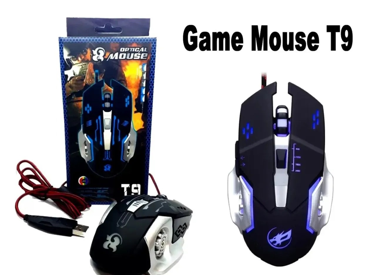 A70 Dragon Advance Gaming Optical Rgb Mouse with Coloured Lighting Effect USB Wired LED Backlit Illuminated 6 Buttons