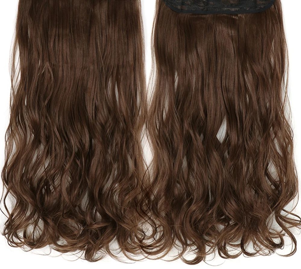 Synthetic Long Wavy Comb Hair Extensions 25 Inch Comb On Hair Extensions For Women