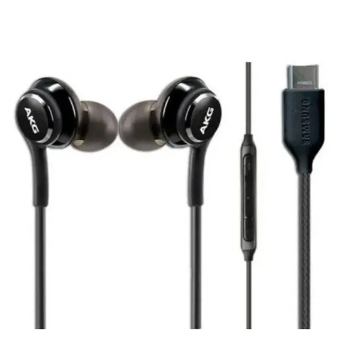 Type C Handsfree - Samsung AKG Type c Handsfree 100% Original AKG Handsfree Imported , High Quality Deep Bass / Sound - Samsung Earphones - Headphones - Handfree