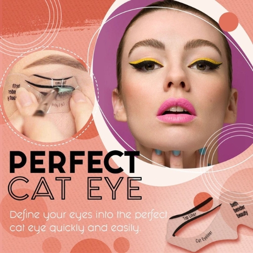 2/3/5/6 Pcs Eyeliner Stencils Winged Eyeliner Stencil Models Template Shaping Tools Eyebrows Template Card Eye Shadow Makeup Tool