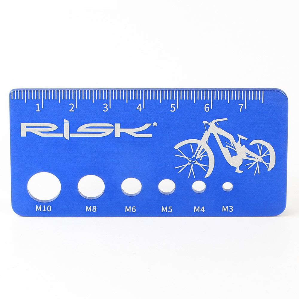 Card Center Ruler Checker RL232 Size Checker Titanium Alloy Screw Nut Thread Bike Screw Bolt ...