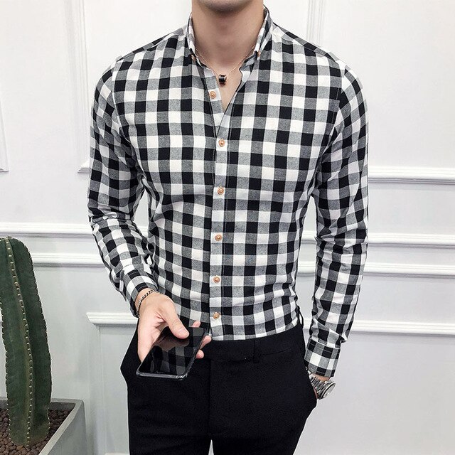 Stylish Check Shirts For Formal and office use with quality fabric & Stitching | All Sizes in Elegant Designs For Men