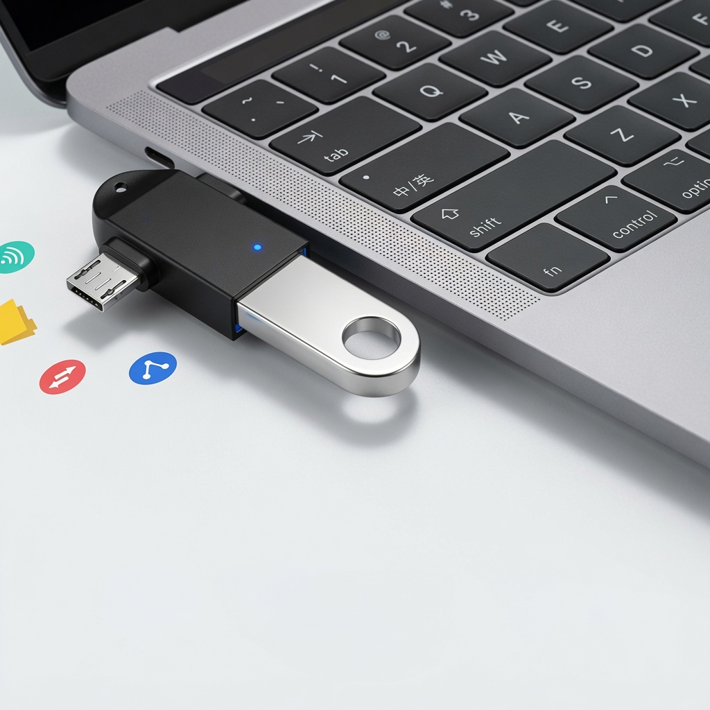 OTG 3.0 Adapter (2 in 1) USB 3.0, Micro USB, USB C For All Android Phones
