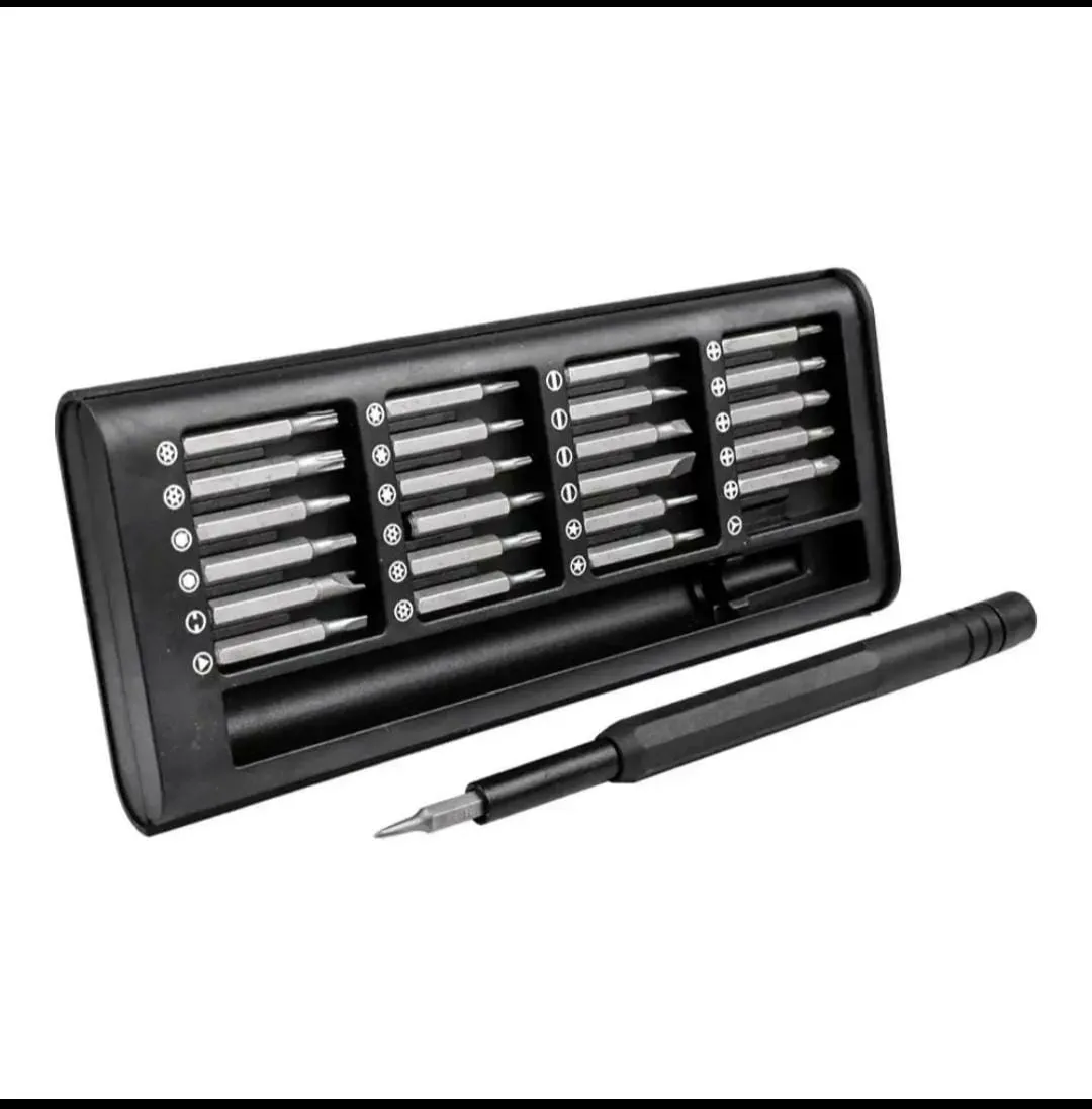 25 in 1 Hardware Kit/Screwdriver Set 25 in 1 With Case Multifunctional Mobile Repairing Tools For Mobiles Phones Cell Phone Tablets Computers Repair Mini Hand Tool Kit/Precision Screwdriver Set - Magnetic Driver Bits, S2 Steel Pocket Tool Kit for Elect