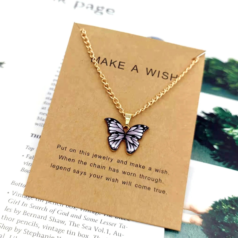 Gold Chain With Beautiful Butterfly Necklace For Women Gold Chain