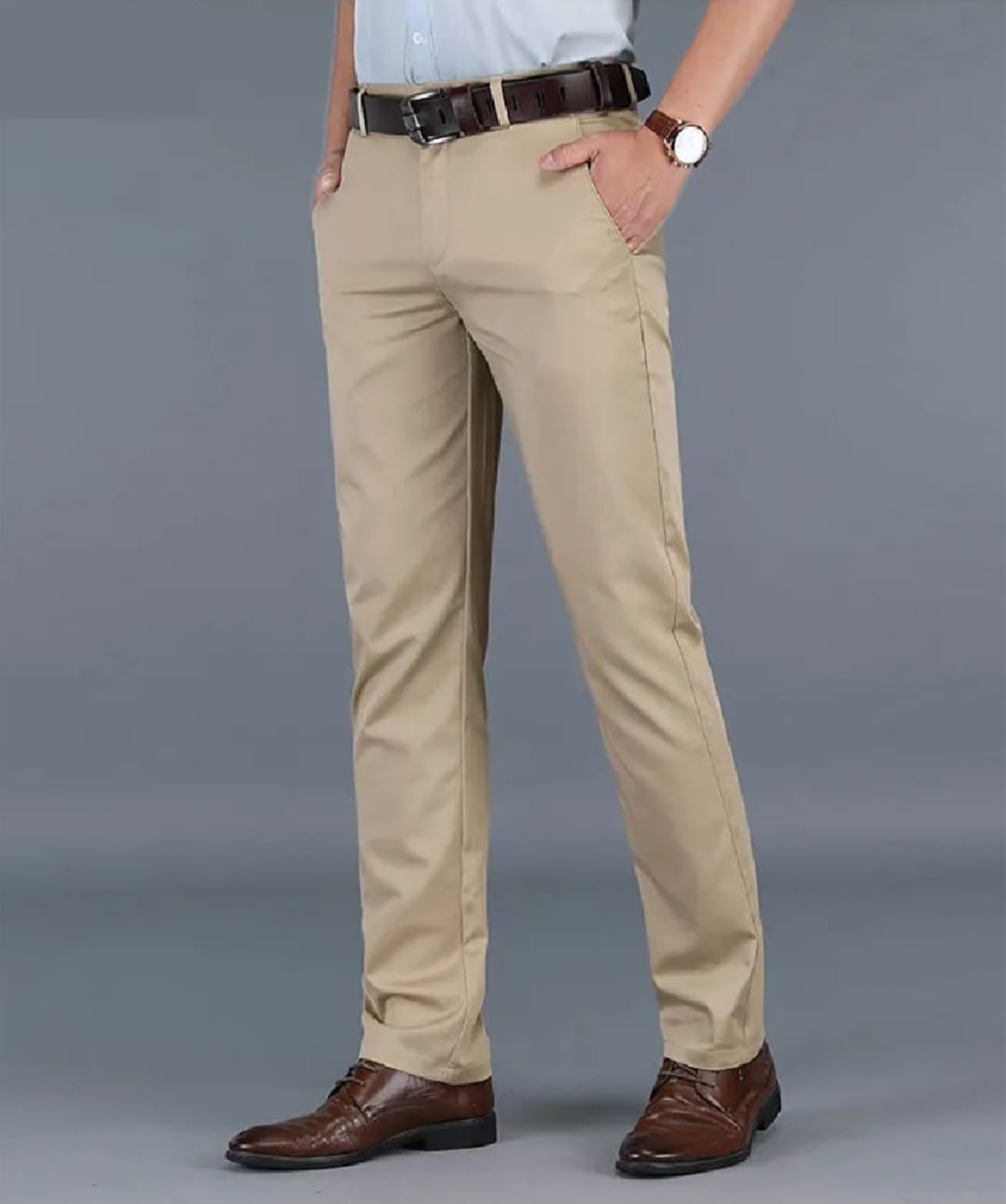 Men’s Casual Slim-Fit Trousers Stylish Stretchable Formal & Casual Pants in Multiple Colors Office & Streetwear