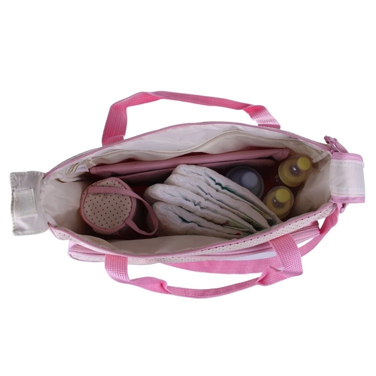 5PCS Set Diaper Bags Durable Nappy Bag Mummy Mother Baby Bag/ baby bags for mom With Bed Sheet, Feeder Cover, Diaper Bag