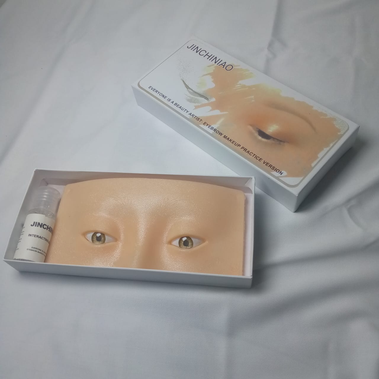 Reusable Eye Dummy Practice Board | Best Makeup Practice Board For Face and Eyes | Makeup Board for Practice Eye, Face, Eyelash Makeup, Eyeshadow Application with Brush | Eye Dummy For Makeup Practice Board | Ideal Choice For Makeup Learning Beginner