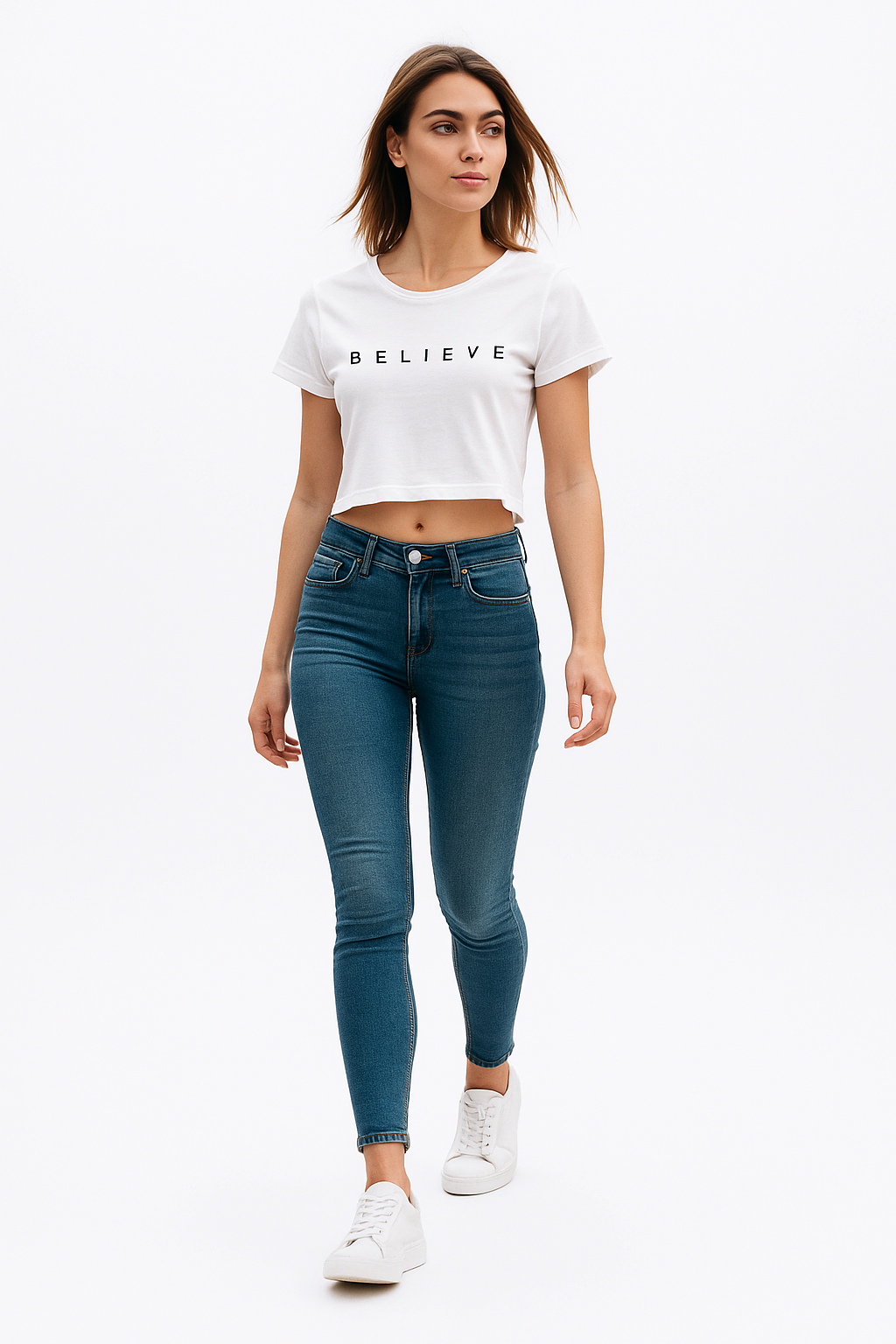THE VINTAGE CLOTHING NEW TRENDY COLLECTION IMPORTED HIGH QUALITY PRINTED CROP TSHIRT FOR WOMENS AND GIRLS - New Launch Jan 2025 - Crop Top