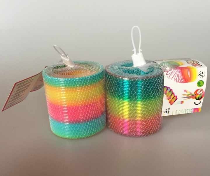 SR Traders  Colorful Slinky Spring Toy for Kids, Classic Stretchy and Bouncing Fun