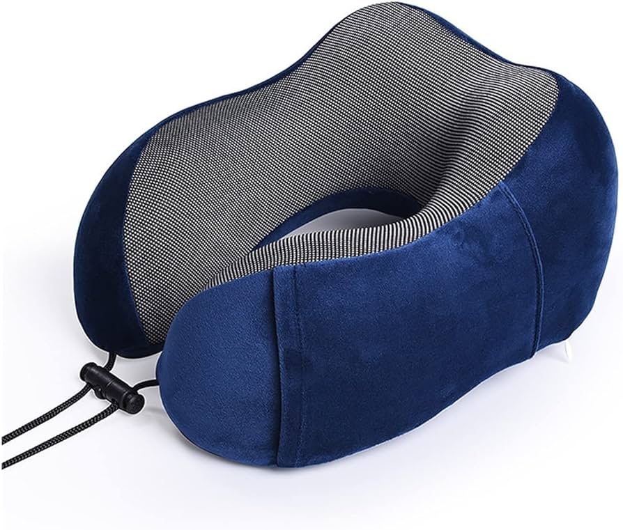 AMAZON Fastest Selling ORIGINAL Memory Foam Travel Pillow for Flights