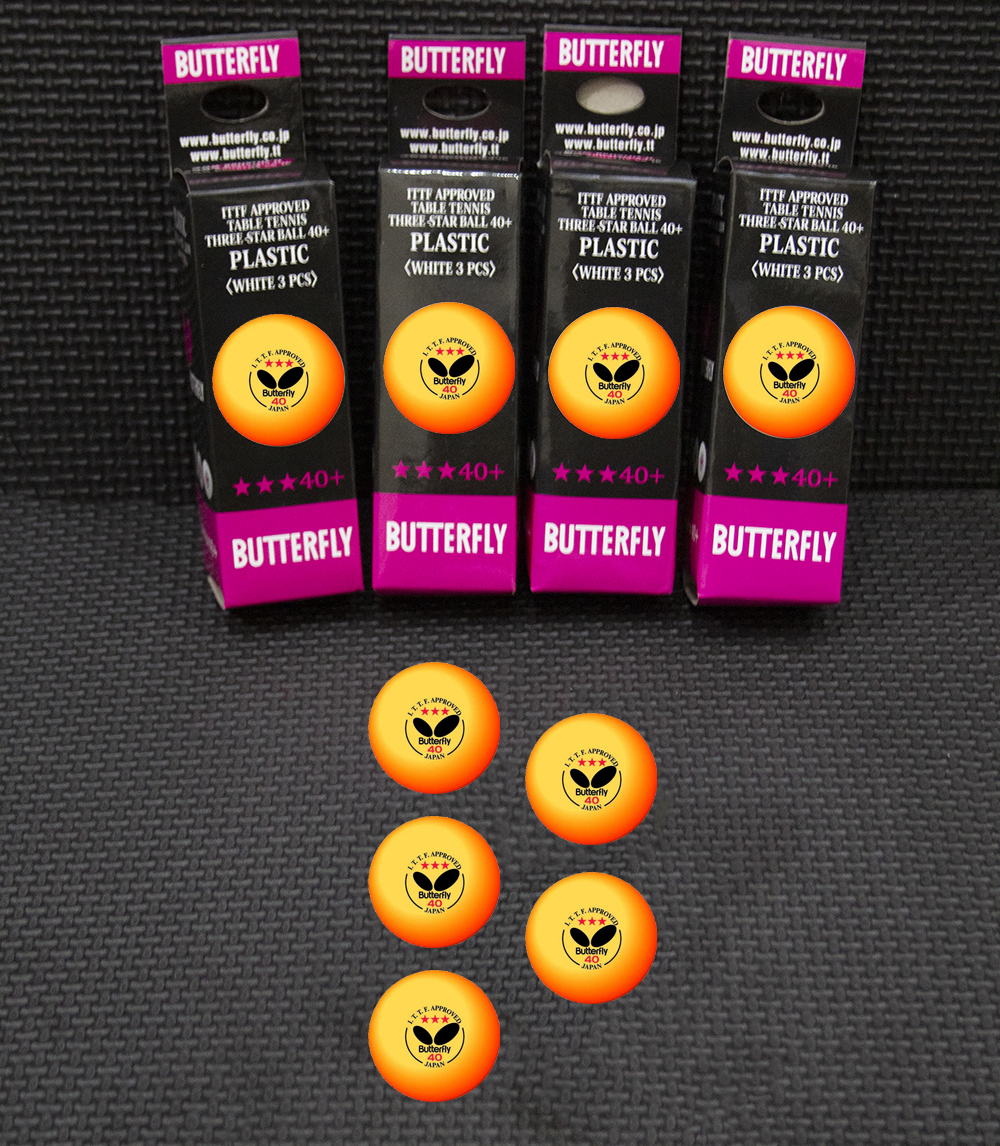 Table Tennis Ball, table tennis Pack of 3 - Yellow