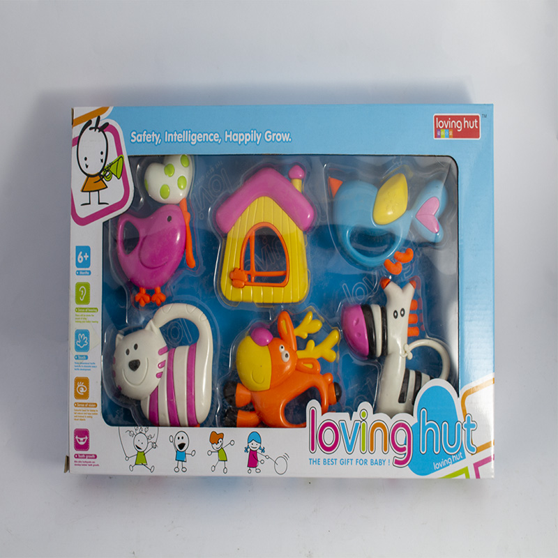 Loving Hut 6 Pieces Rattle Set for New Born Babies