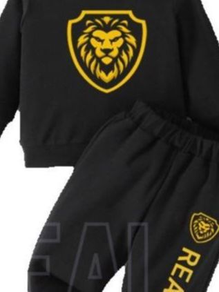 RealBoss- New Full Sleeve Tracksuit For Kids(T-Shirt + Trouser)