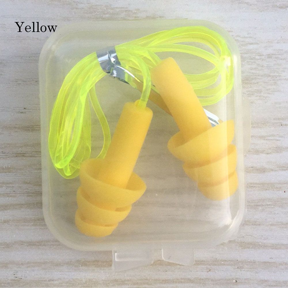Ear Plug With Rope Water Sports Rope Soft Silicone Ear Plugs Swimming Ears Protector ...