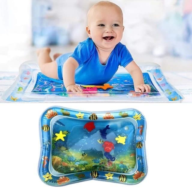 Round Baby Kids Water Play Mat Toys Inflatable Tummy Time Water Play Mat and Toddlers Perfect Fun Activity Inflatable Mat,Outdoor Water Play Mat for Baby