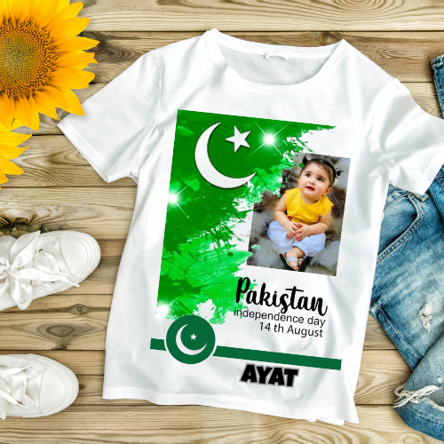 14 August Dress - Name T shirt - T shirt for boys and girls - Tshirt - 14 August-Customize T shirt - 14 August T Shirt - My first 14 August Tshirt