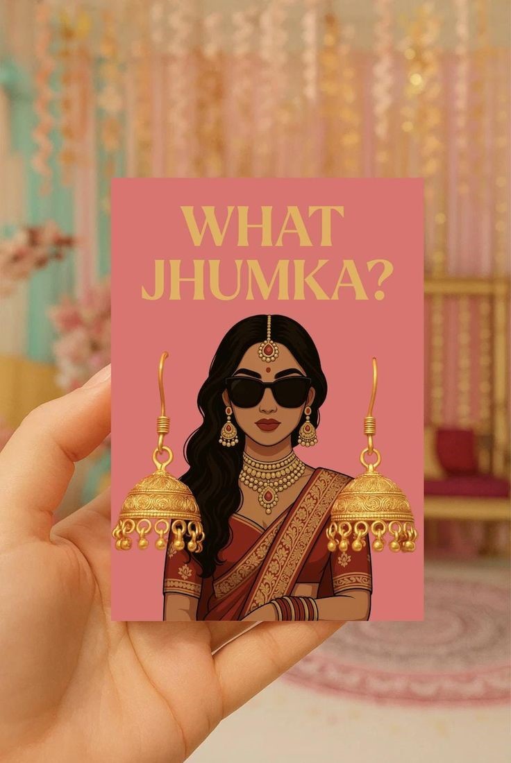 Premium Jhumka Display Cards | Earrings Hanging Cards | Jewelry Packaging & Display Card | Customizable Jhumka Card Set