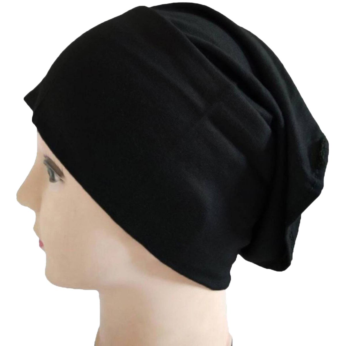 Plain Skin Muslim Headscarf Inner Hijab Caps Wraps Women Islamic Under Scarf Ninja Scarf Ramadan Stretch Cotton Bonnet Caps Full Cover Islamic Hat