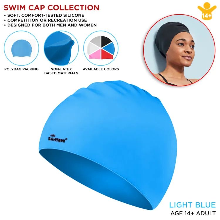 LIGHT BLUE SWIM CAP