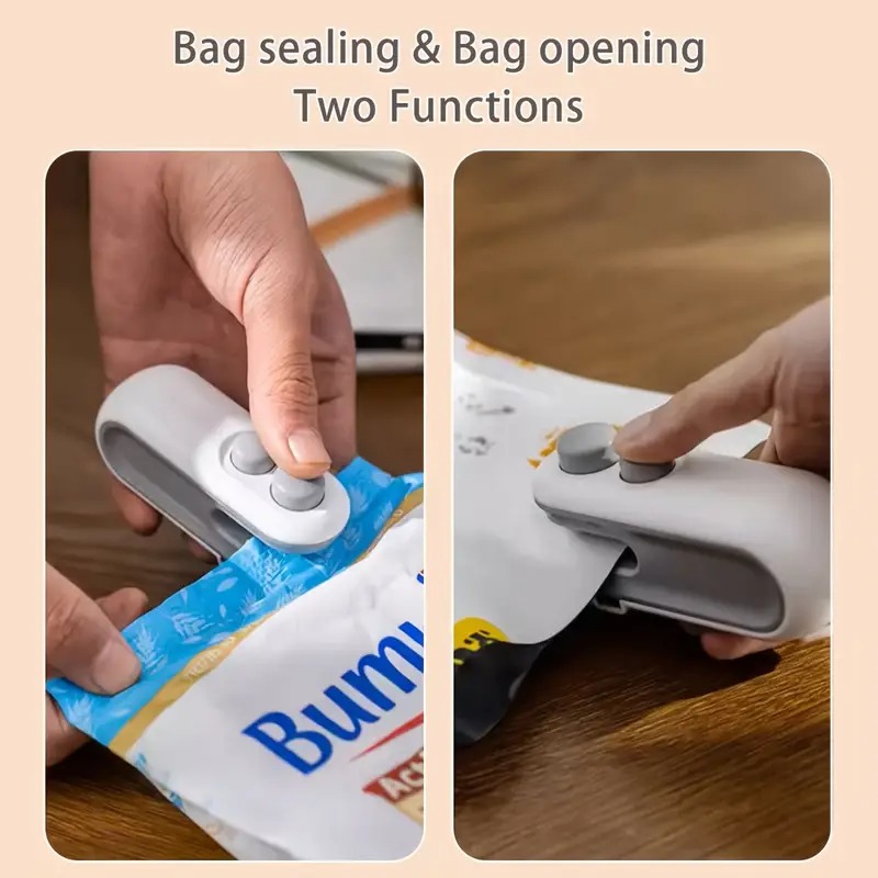 USB Rechargeable Portable Mini Sealing Machine, Handheld Packet Sealer for Food, Snacks, Chips, Fresh Storage, Plastic Bags Sealing Machine