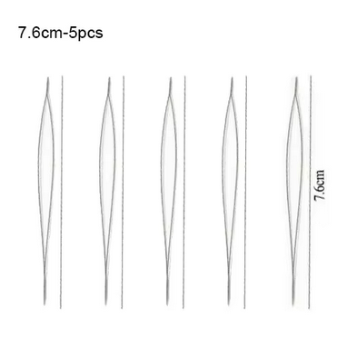 12.5 Beaded Needle Pin Open Curved Needle DIY Beads Bracelet Jewelry Tools Threading Pin-1pc