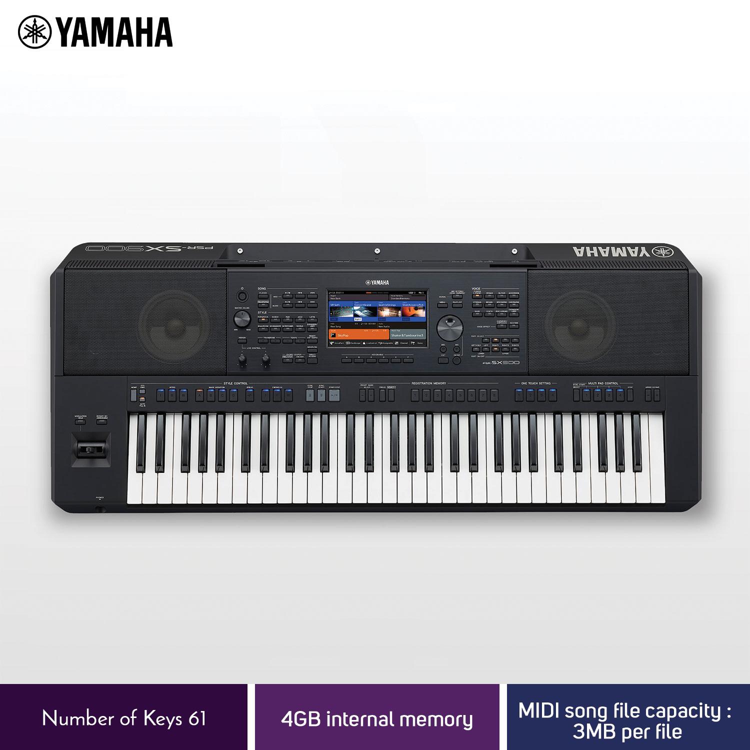 Yamaha Music Portable Keyboard 61 Keys Arranger Workstation Psr Sx900