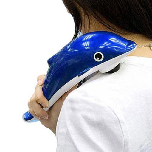 Dolphin Handheld Body Massager for Pain Relief with Powerful Vibration For  Unisex body vibration massage machine fish massage Dealsure Massager with  Vibration, Magnetic, Fat Infrared Therapy to Aid in Stress power source