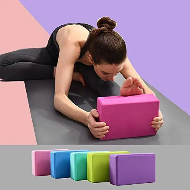 Non-Slip Yoga Pilate Block EVA Foam Brick Body Stretching Fitness