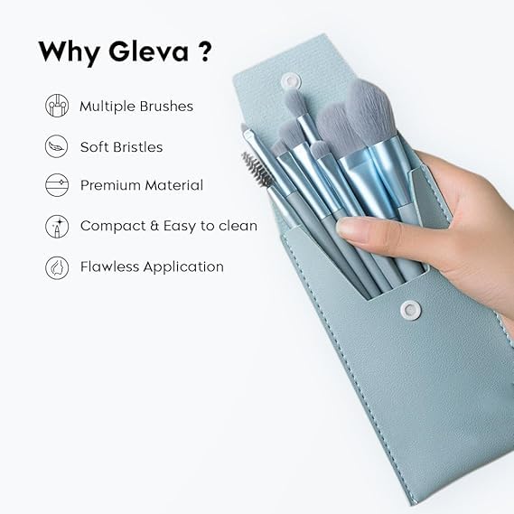 Julystar  8 Pcs Makeup Brush Set Random Colors