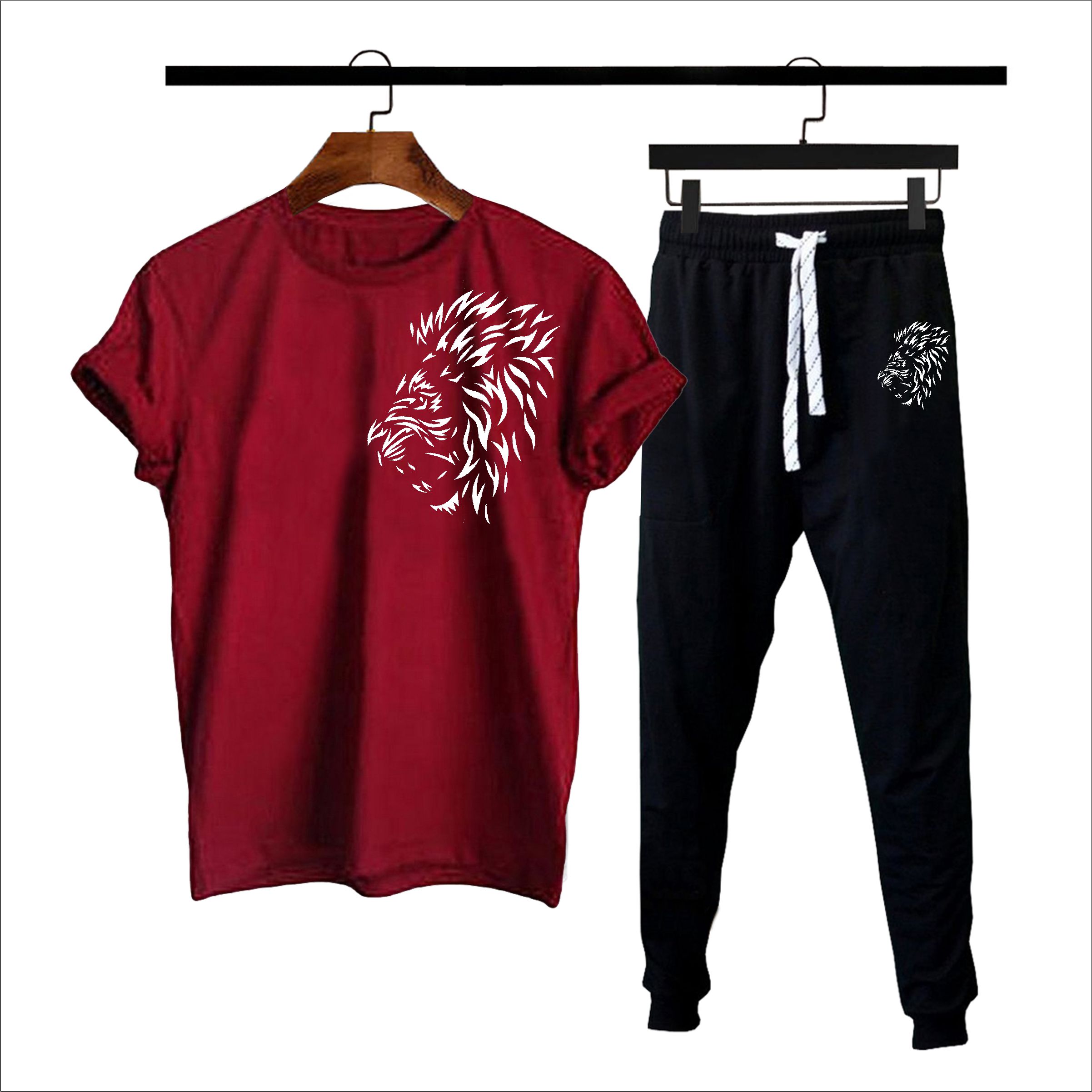 Summer Printed Yellow & Black Soft Comfortable micro polyster Track Suit For men  With T-Shirt Trouser Set for Men & Boys