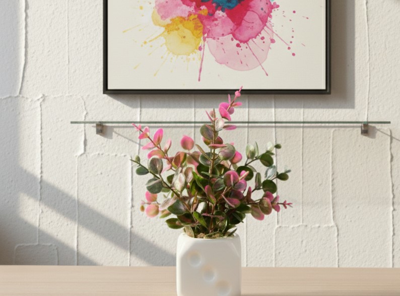 Mini Artificial Plants, Plastic Flower for Decoration, Home Office Decoration