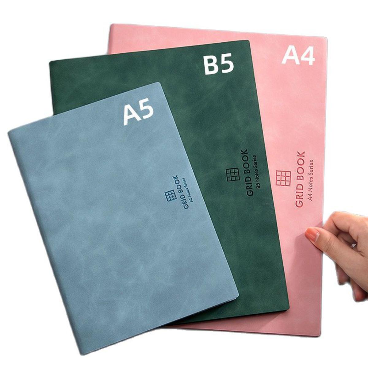 Notebook A5 Thickened Large Super Thick Grid Square Book Grid Diary  Cuaderno Notebooks Dot Matrix Notebook Diary Grid Notebook