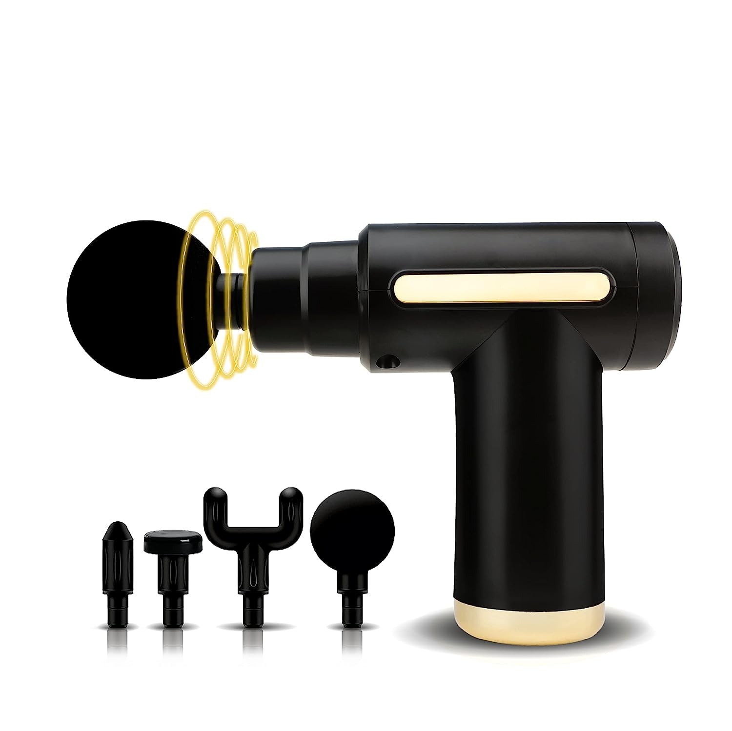 Deep Tissue Massage Gun Fascia Muscle Massager Electric Vibration Body Massager for Pain Relief Muscle Recovery with Multiple Heads Adjustable Speed Portable Rechargeable Fitness Therapy Massage Device