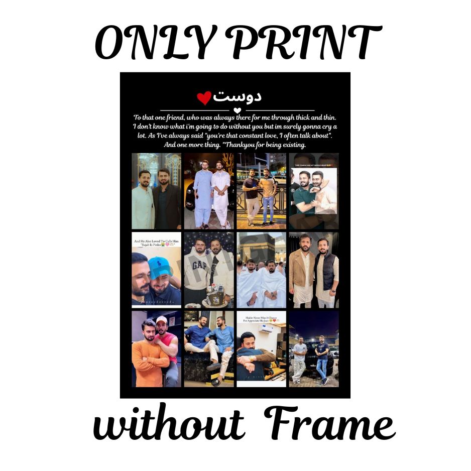 LoveFrame - Custom Photo Frame for Friends & Memories, frame for wall & table