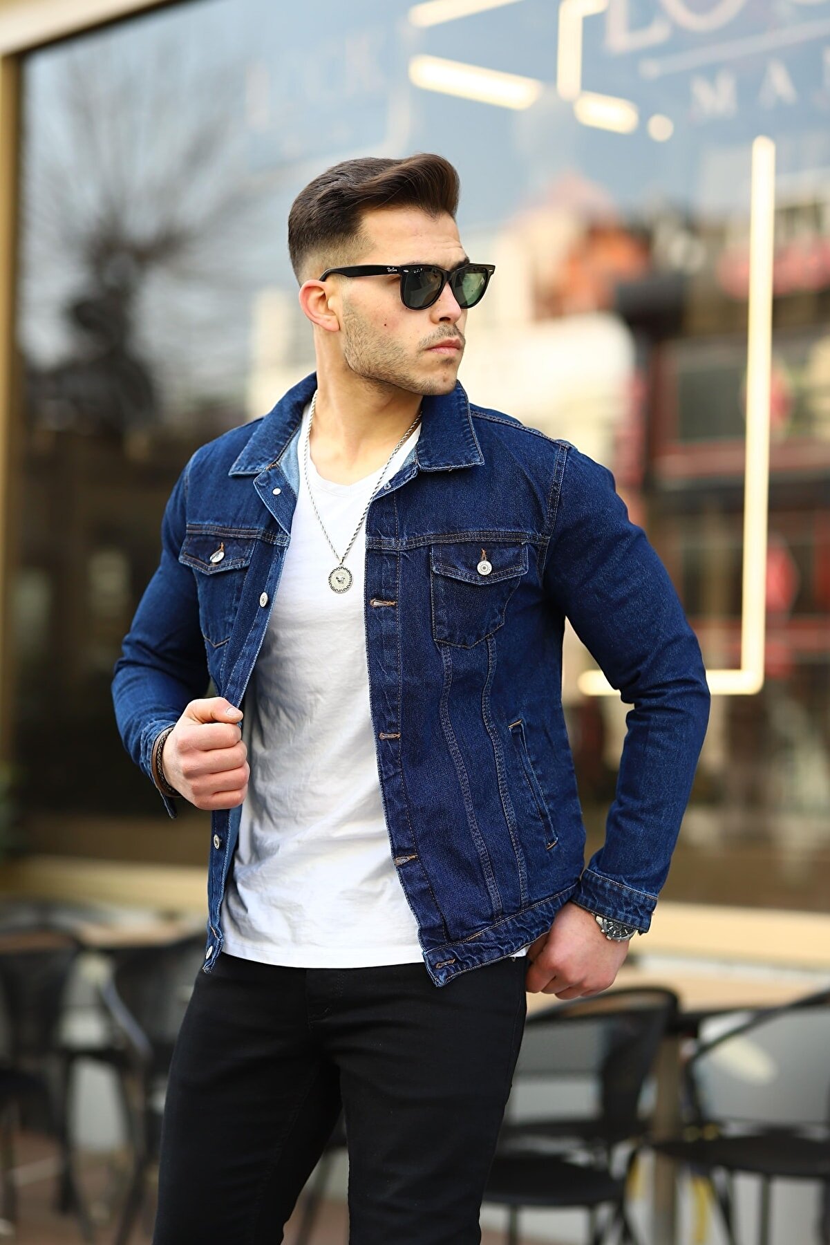 Mens Blue Denim Jacket 11.11 Sale