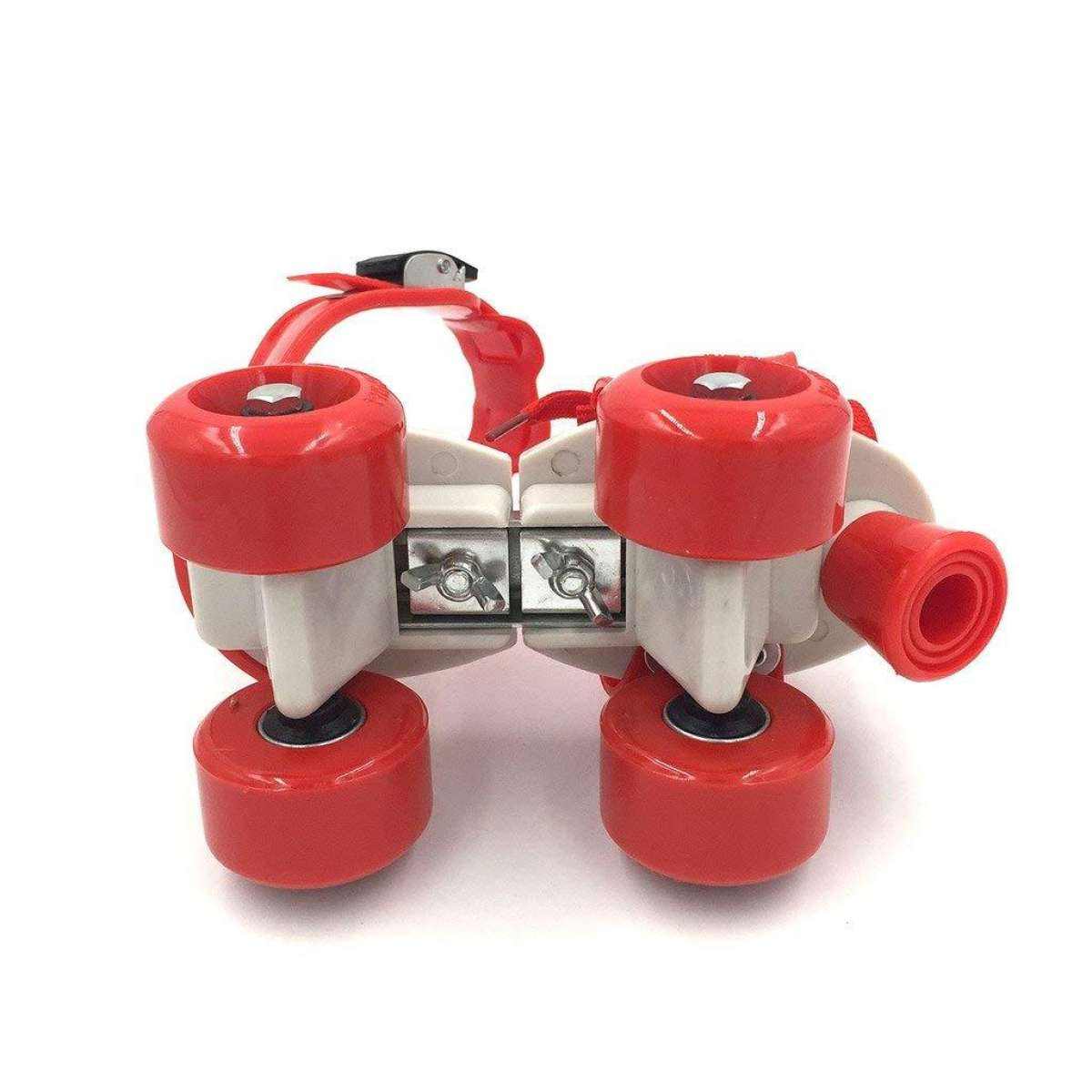 Adjustable Quad Speed Roller Skates Double Row Wheel Shoes multicolours