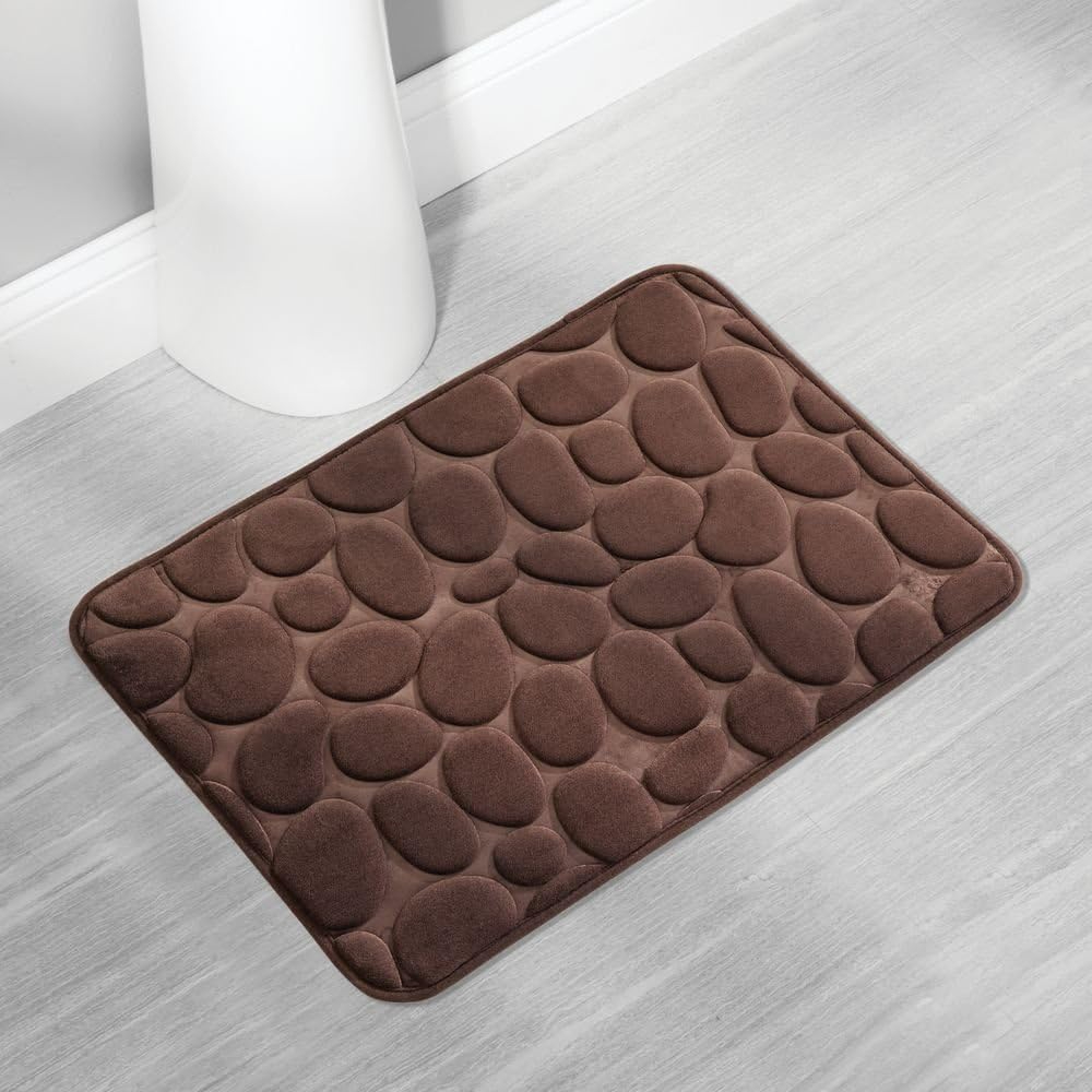 3D Non-Slip Absorbent Mats & Rugs with PVC- Waterproof Bathroom, Washroom, Kitchen, and Door Mats, Quick-Dry Rubber Doormats for Home