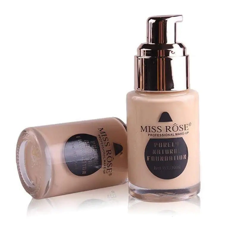 Waterproof Moisturizing Oil Free Full Coverage Deep Whitener Liquid Foundation 30Ml