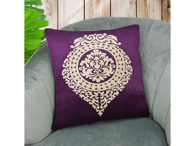 Velvet Cushion Cover Laser Applique Work Best Sofa And Bed Design By Choice Now