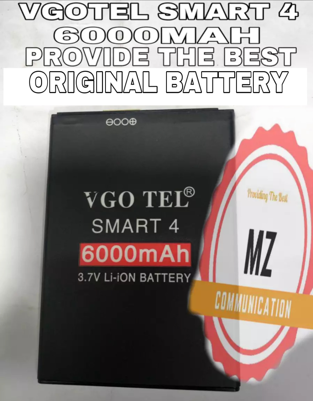 SMART 4 BATTERY FOR VGO TEL SMART4 WITH 6000MAH CAPACITY BRAND NEW ...