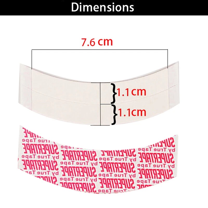 Super Tape Double-Sided Adhesive for Men’s Hair Systems 10pieces– Toupee, Hair Extension, Wig, Weave, Closure, and Lace Frontal Replacement