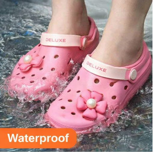 Deluxe Girls Fashion Clogs with Charm Embellishments - Casual Closed Toe Summer Collection 2025