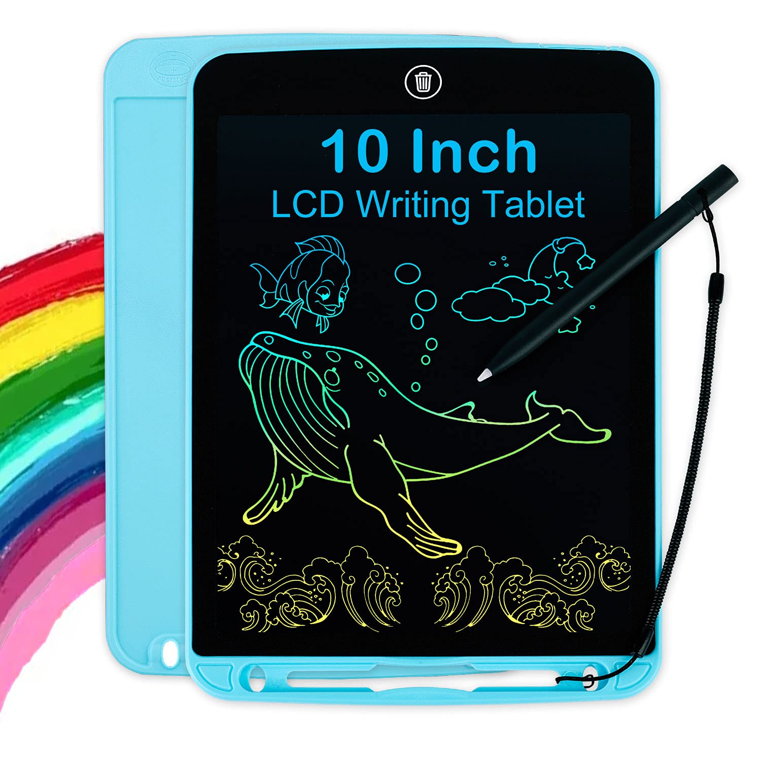 Lcd Writing Tablet 10" Inches For Kids | Toys Hot selling Item | Best Gift For Children Educational Learning Toy |  Multicolor Drawing tablet- writing Digital Pad - Digital writer - Electronic Erasable Writing Board