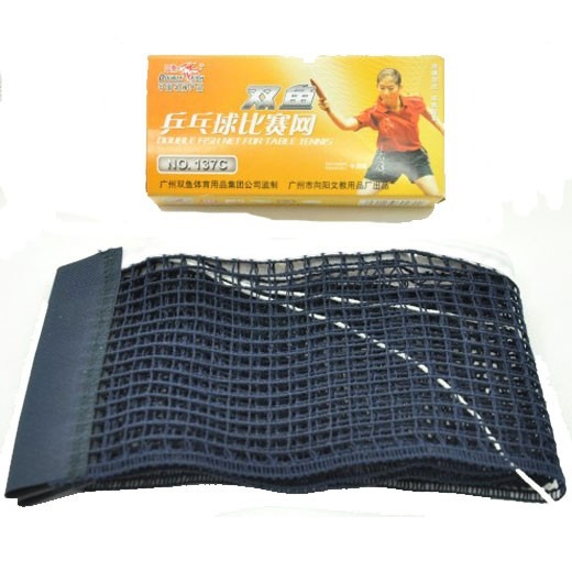 Double Fish Net for Table Tennis – Two‑Piece Adjustable Clamp-On Net Set (Ping Pong Net)