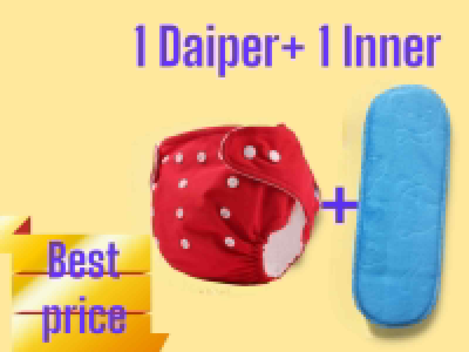 Washable Cloth Diapers for (0 m- 1 yr) + (1yr-3yr) + (3yr - 8yr) with inner